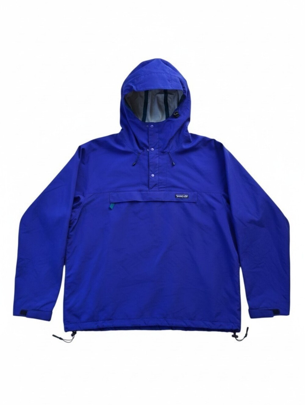 Vintage Patagonia Windbreaker Anorak Pullover Blue And Teal Size XL